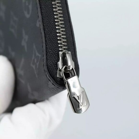 LOUIS VUITTON Monogram Eclipse Zippy Wallet Vertical Wallet - Picture 10 of 16